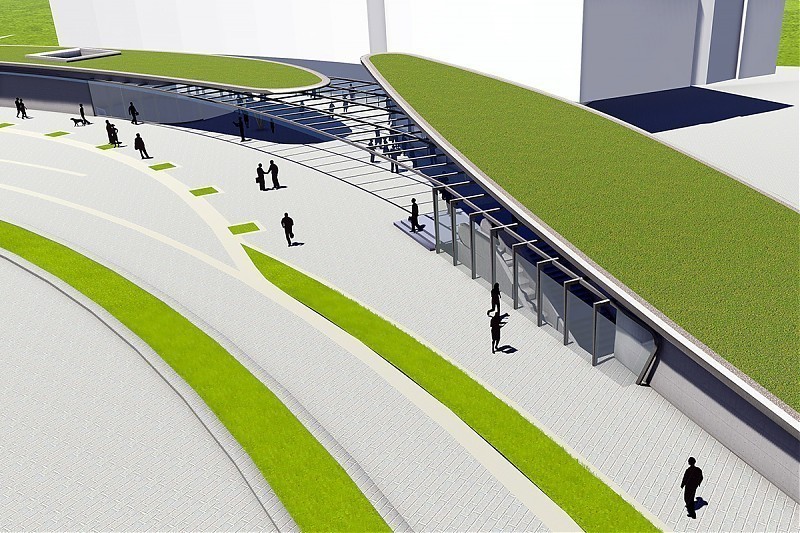 Terrain architecture - GuLou Square District Redevelopment