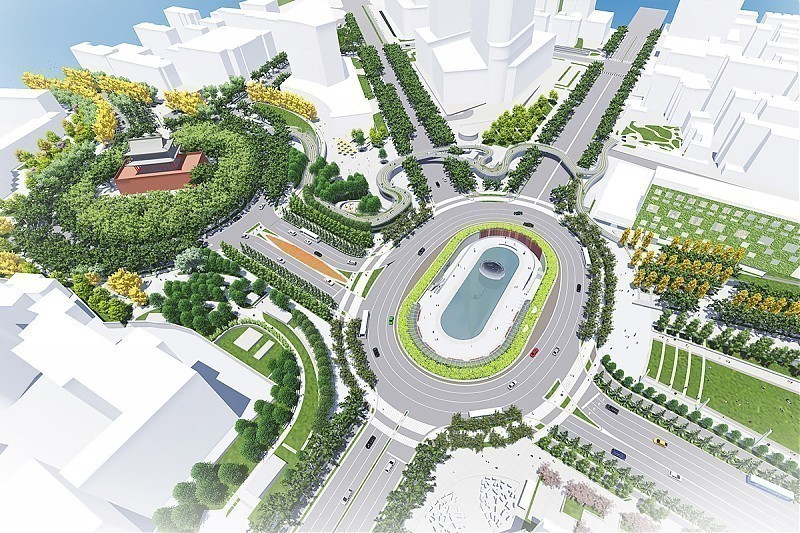 Terrain architecture - GuLou Square District Redevelopment