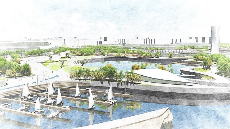 Terrain architecture - Xing Han New Town