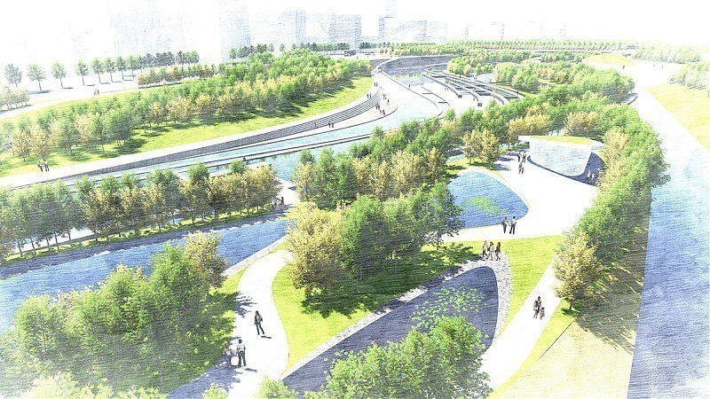 Terrain architecture - Xing Han New Town