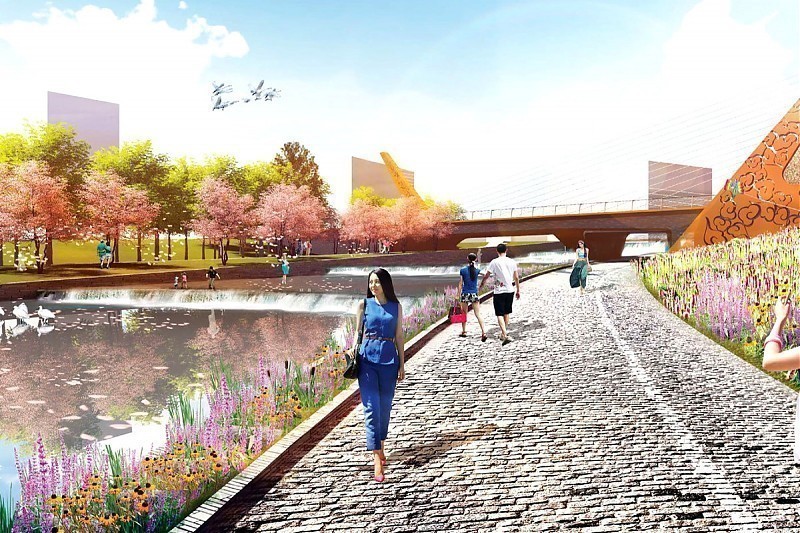 Terrain architecture - Xing Han New Town