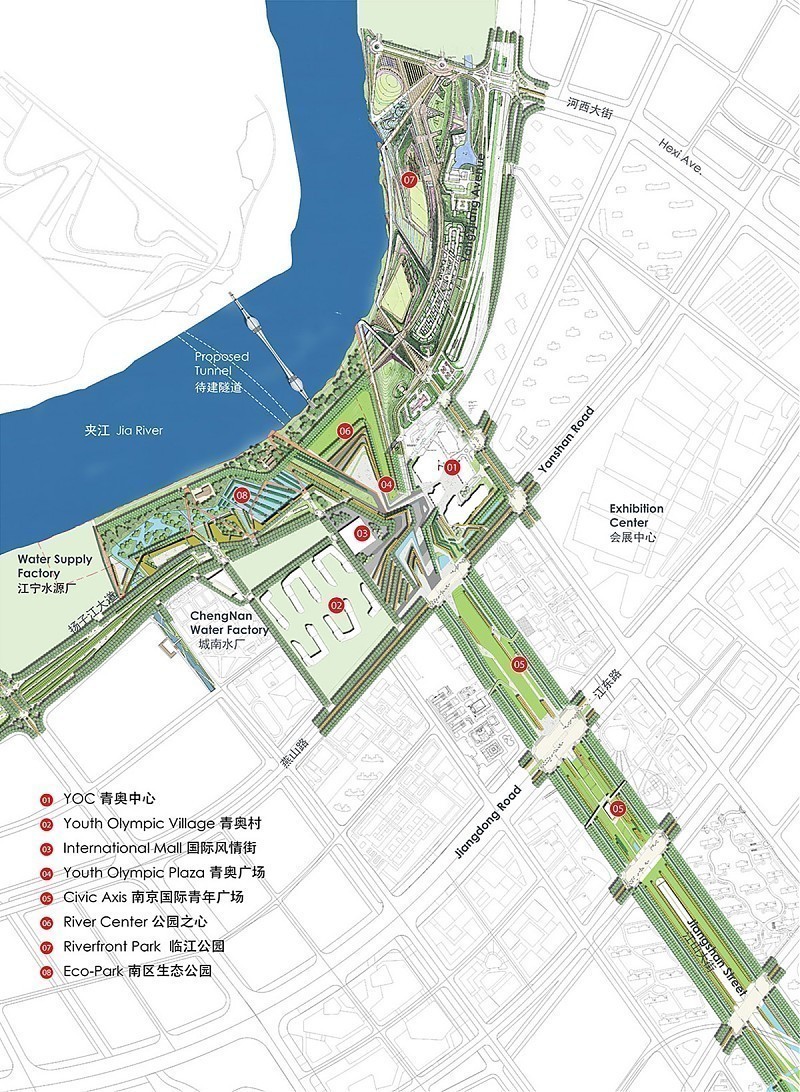 Terrain architecture - Nanjing Youth Olympic Park and Plaza