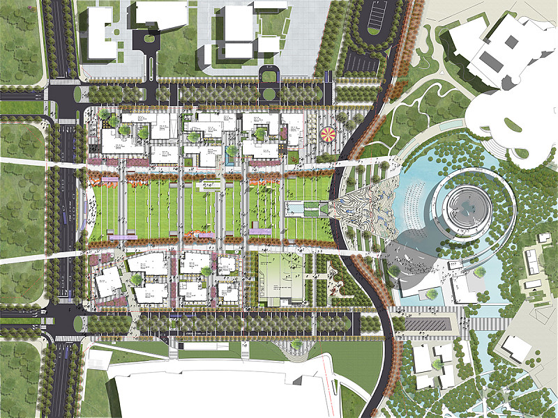 Terrain architecture - ONE PARK - OCT Happy Xiang Lake Master Plan