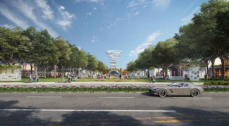 Terrain architecture - ONE PARK - OCT Happy Xiang Lake Master Plan