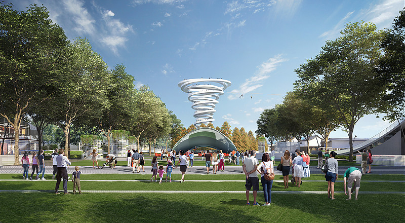 Terrain architecture - ONE PARK - OCT Happy Xiang Lake Master Plan
