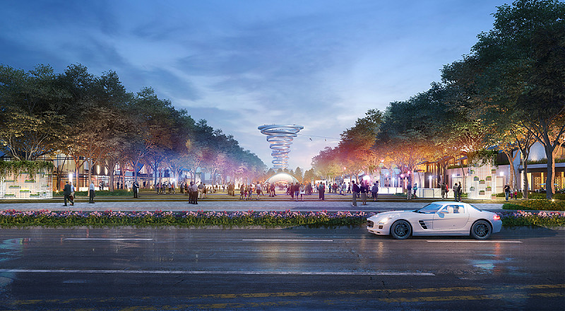 Terrain architecture - ONE PARK - OCT Happy Xiang Lake Master Plan