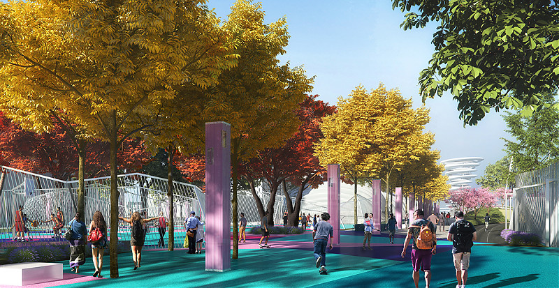 Terrain architecture - ONE PARK - OCT Happy Xiang Lake Master Plan