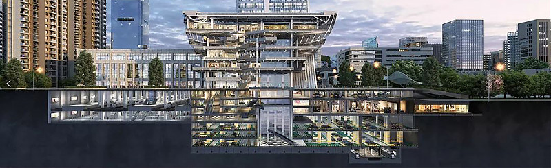 Terrain architecture - Longfor Lightyear Shapingba Transit Oriented Development Center